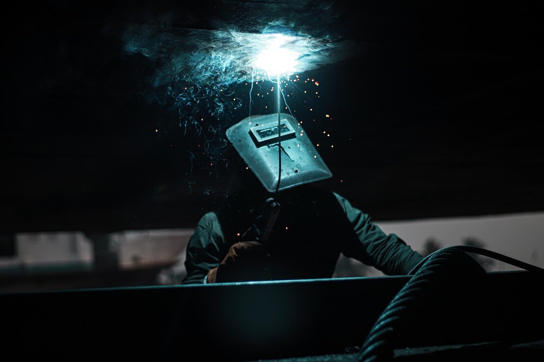 Ergonomisches Kopfband im Schweißhelm